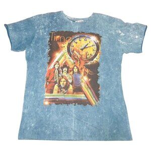 Pink Floyd No Time Brand Blue Stonewash Short Sleeve T-Shirt Tee Adult Large